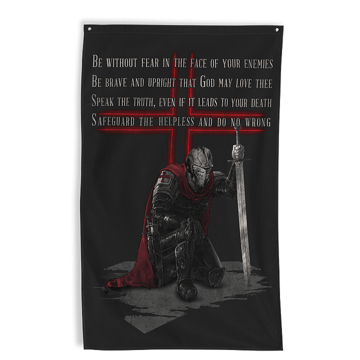 Templar Code Wall Flag product image (1)