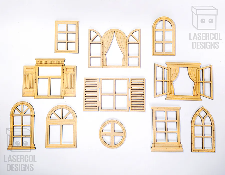 Windows Cut Outs - Laser Cut Files product image (2)