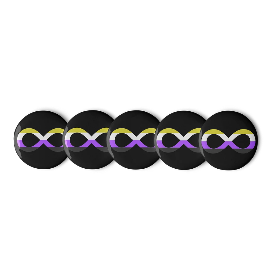 Non-Binary Autistic Infinity Pin Set product image (1)