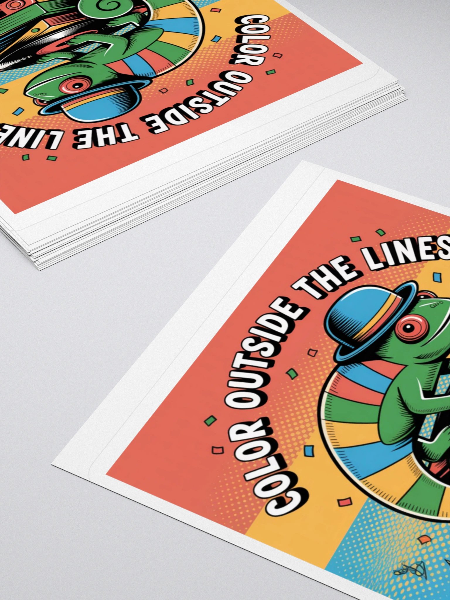 Color Outside the Lines Sticker - Exclusive Chameleon Design product image (11)