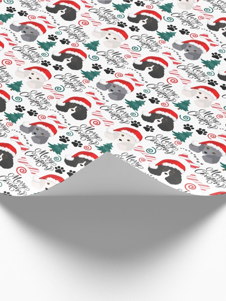 Parti Poodles Christmas Gift Wrapping Paper product image (2)