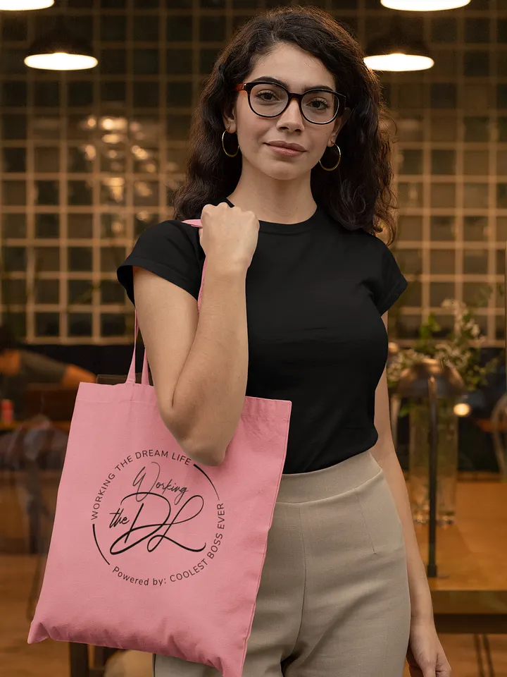 Pink Econscious Organic Cotton Tote Bag – Eco-Friendly Reusable Shopping & Everyday Carry Bag product image (2)