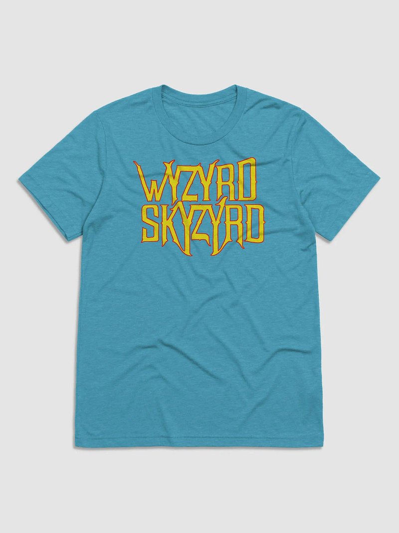 Wyzyrd Skyzyrd Logo Aqua Tri-blend Tee