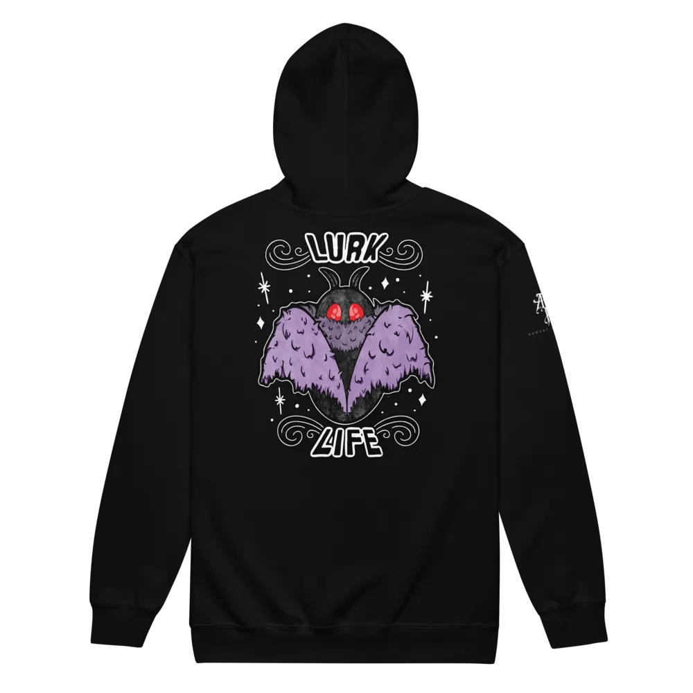 Mothman Lurk Life Zip Hoodie product image (3)