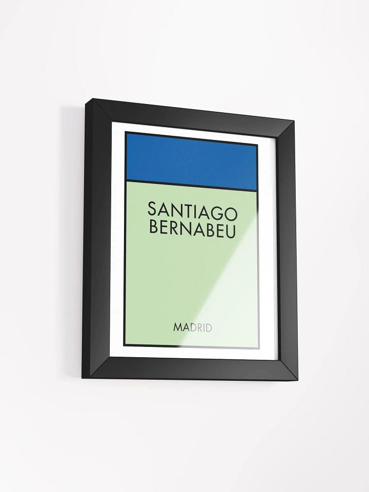 Santiago Bernabéu Madrid Monopoly Title Art Framed Print product image (26)