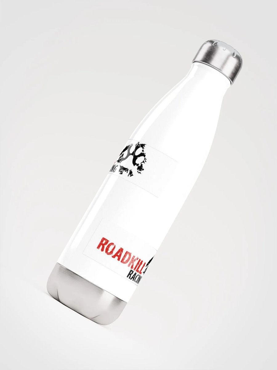 White steel pawprint logo bottle product image (4)