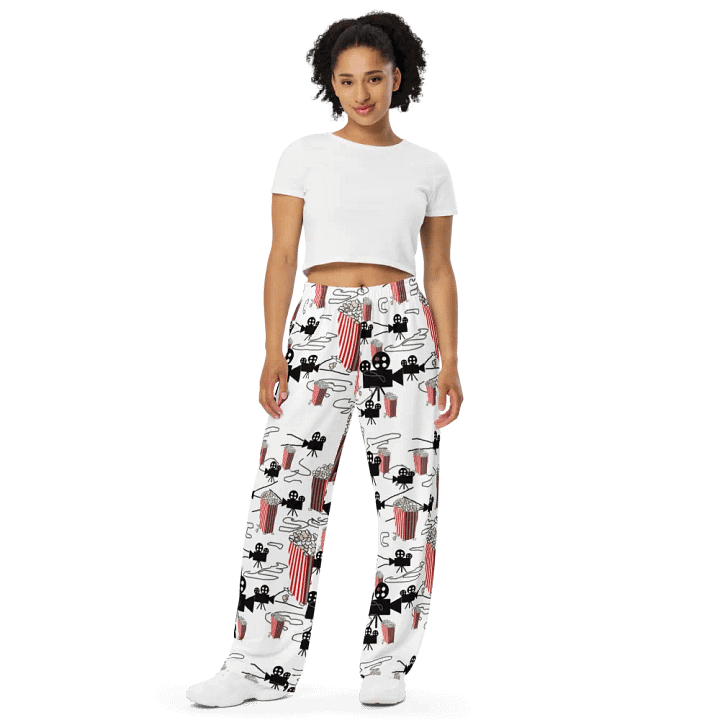 Movie Reels and Popcorn Wideleg Pants product image (2)