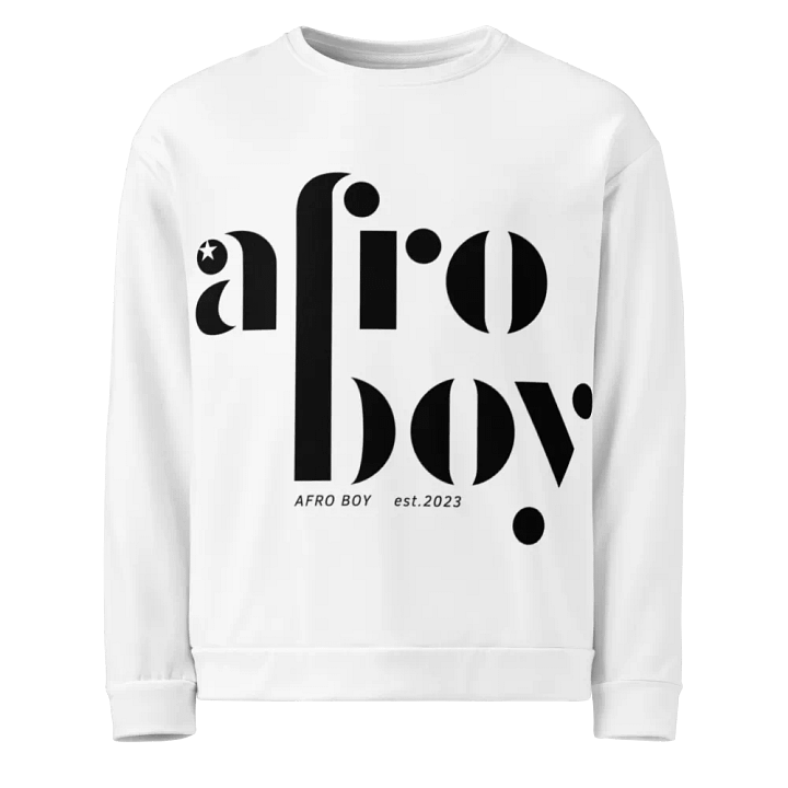 Afro Boy 'Seen from Space' Unisex Sweatshirt product image (1)