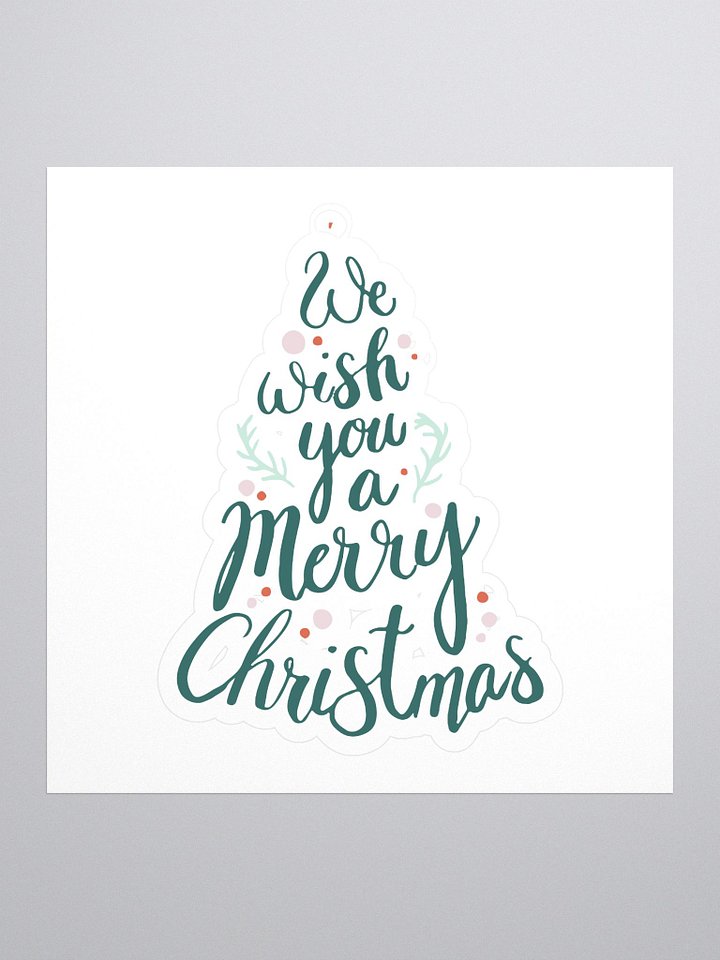 Merry Christmas Tree Kiss-Cut Stickers product image (1)