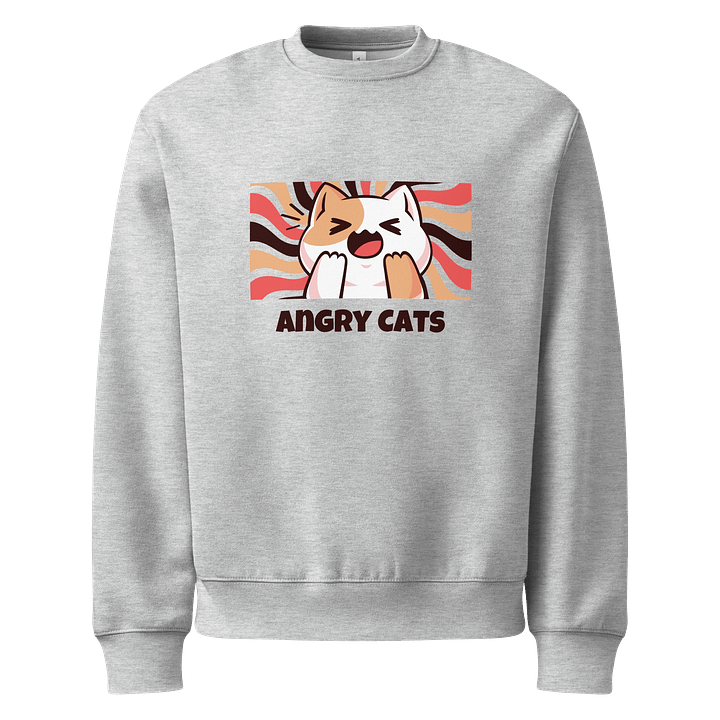 Dynamic Shouting Cat Oversized Sweatshirt product image (2)