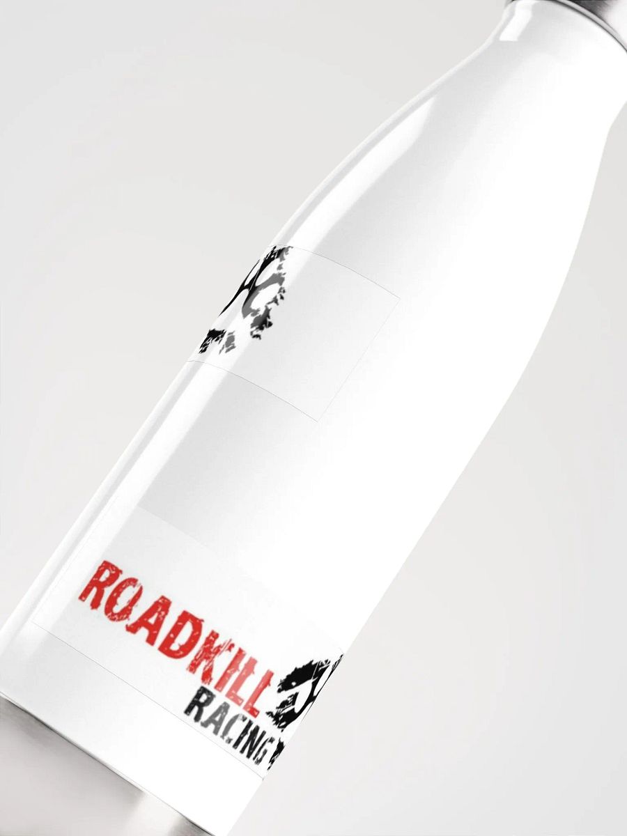 White steel pawprint logo bottle product image (5)