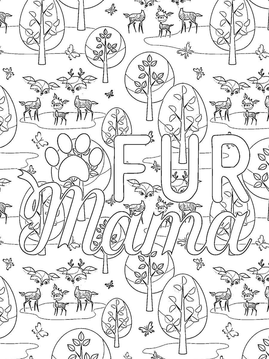 Relaxing Coloring Pages for Young Women-Pet Mama Life product image (3)