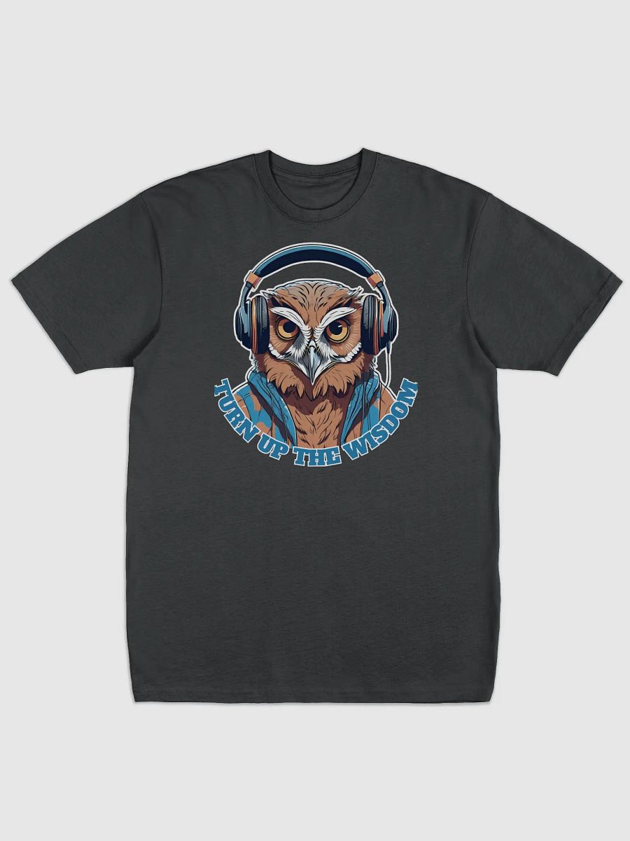 Turn Up The Wisdom Owl Wearing Headphones T-shirt product image (1)