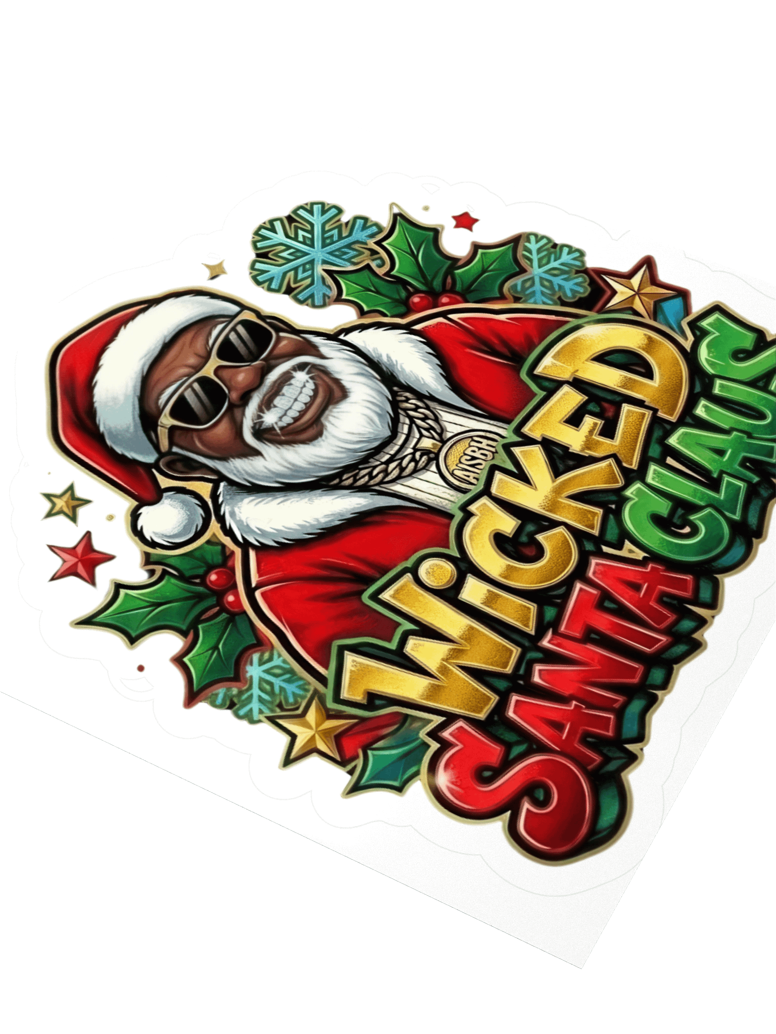 Wicked Santa Claus Holiday Stickers product image (7)
