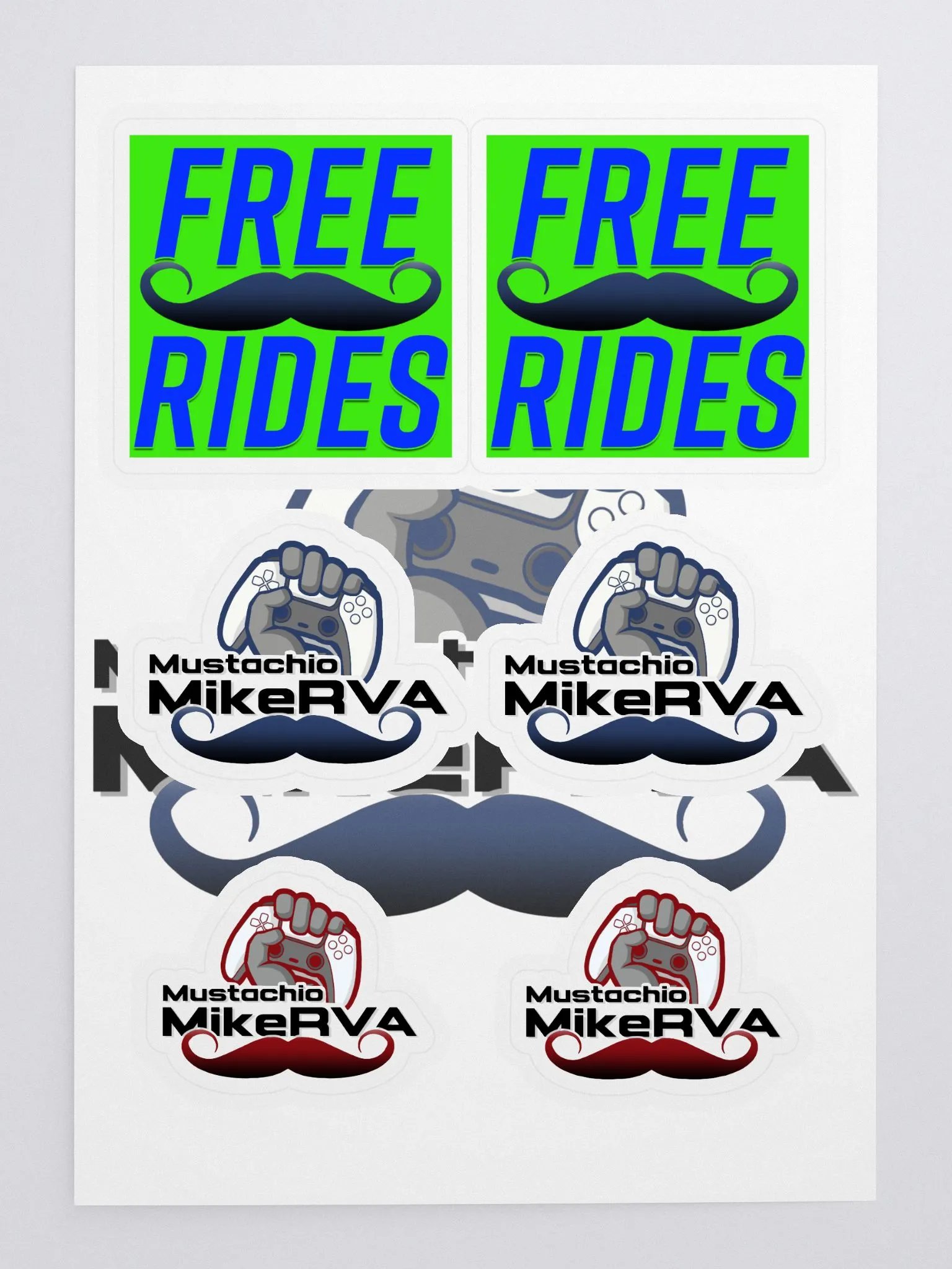 MustachioMikeRVA Sticker Pack 1 product image (3)