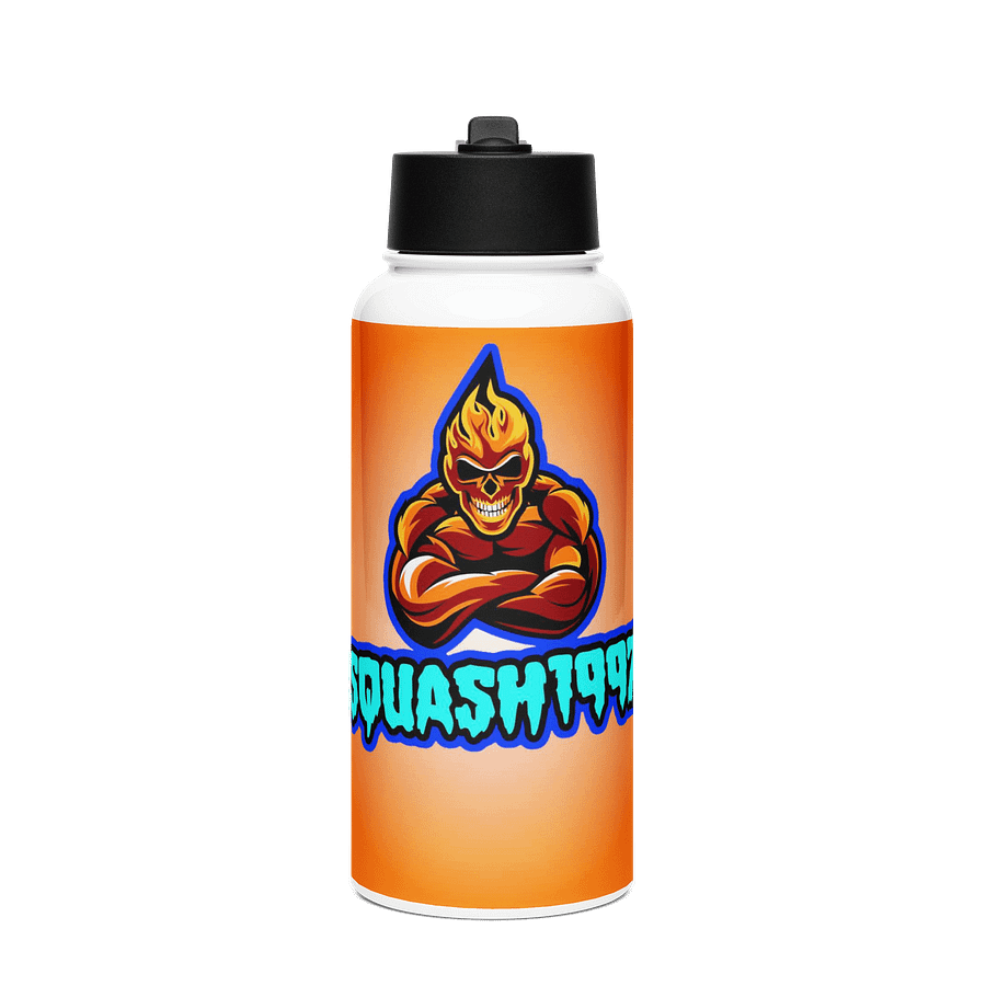 Flaming Skull Squash1997 Sports Bottle product image (1)