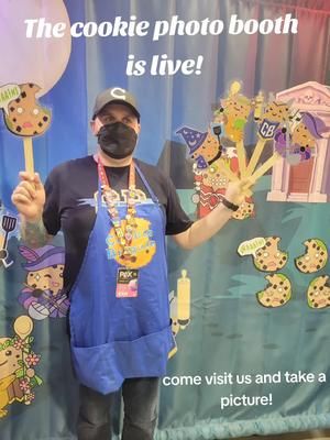 our #PAXUnplugged photo booth is live! Come down and snag a pic with your favorite cookie class! #fyp #foryou #PAX #cookiebrigade #chooseyourcharacter 