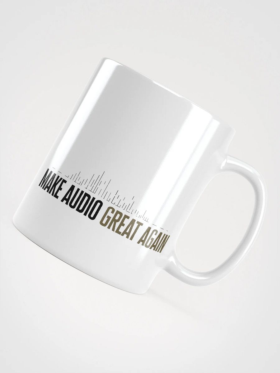 Make Audio Great Again White Glossy Mug product image (12)