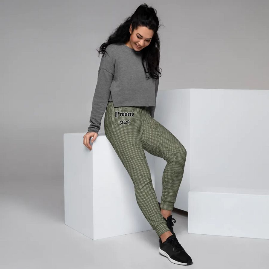 Faithful Camo: Proverb 3:25 Women's Joggers - Desert Night Camo product image (12)