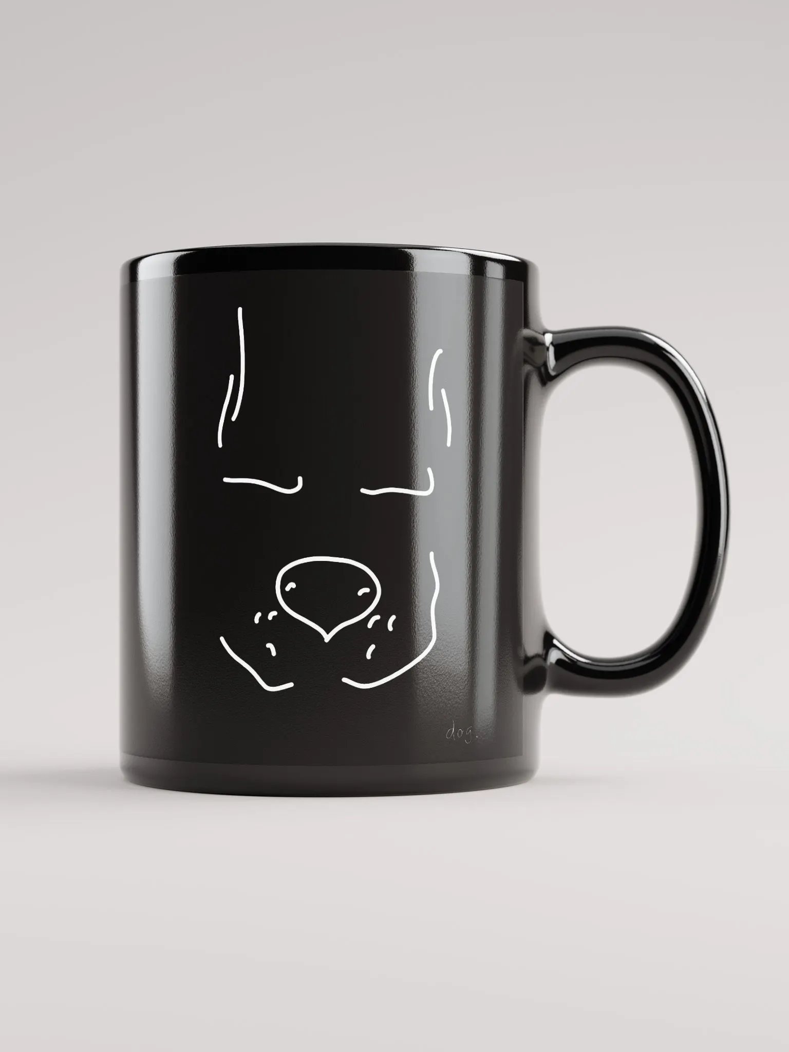 dog, I guess..? - Black Glossy Mug product image (1)