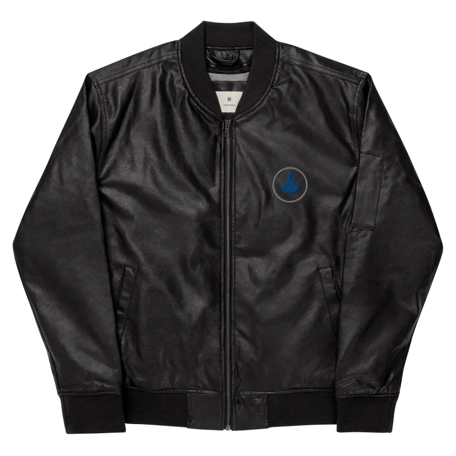 Threadfast Apparel Faux Leather Bomber Jacket – Elevate Your Style with Timeless Sophistication product image (11)