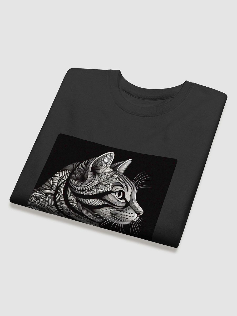 Geometric Feline Elegance Sweatshirt product image (24)