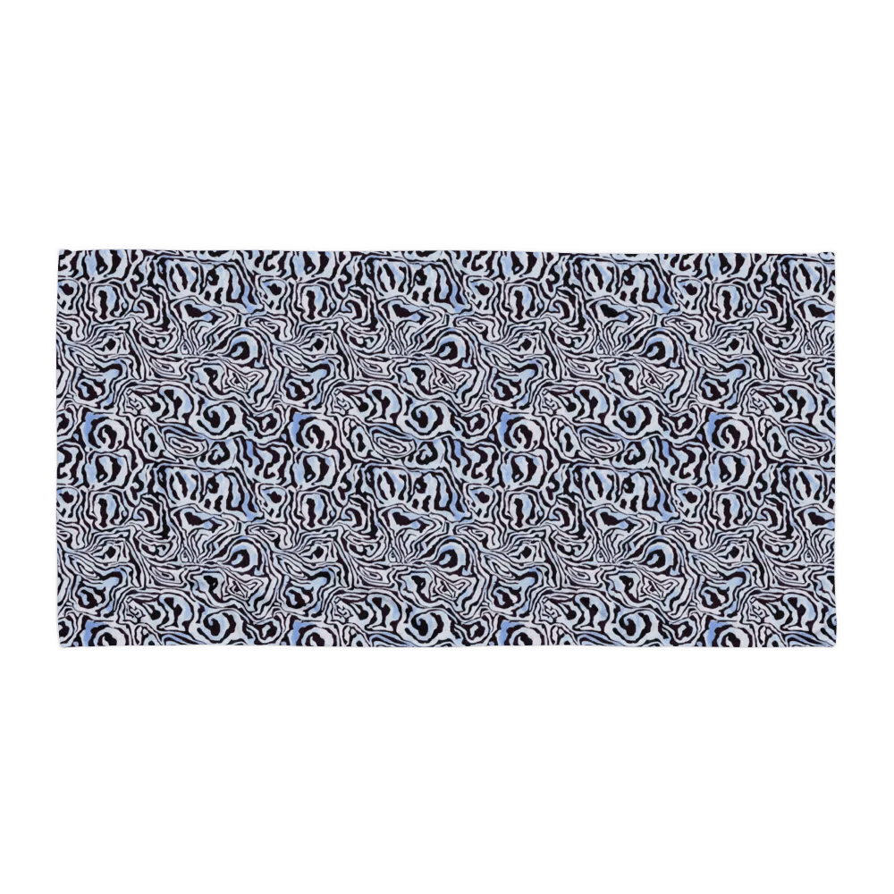 Blue Black Snake Pattern Towel product image (1)