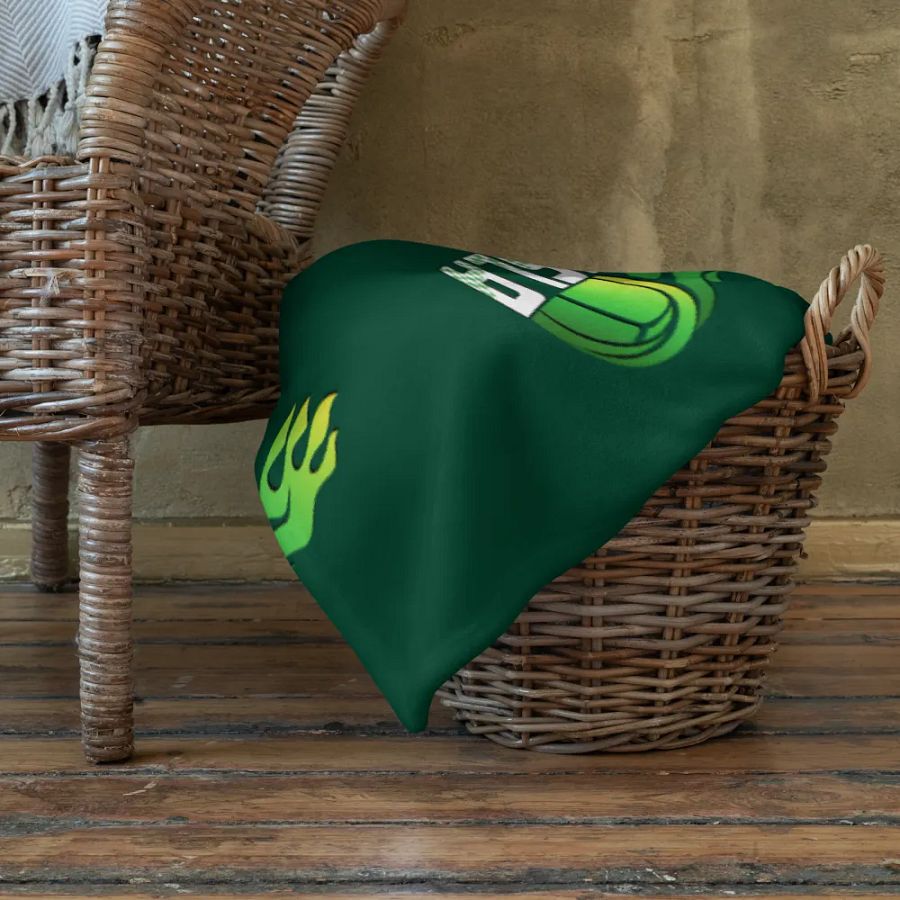MSLA Green Throw Blanket product image (10)