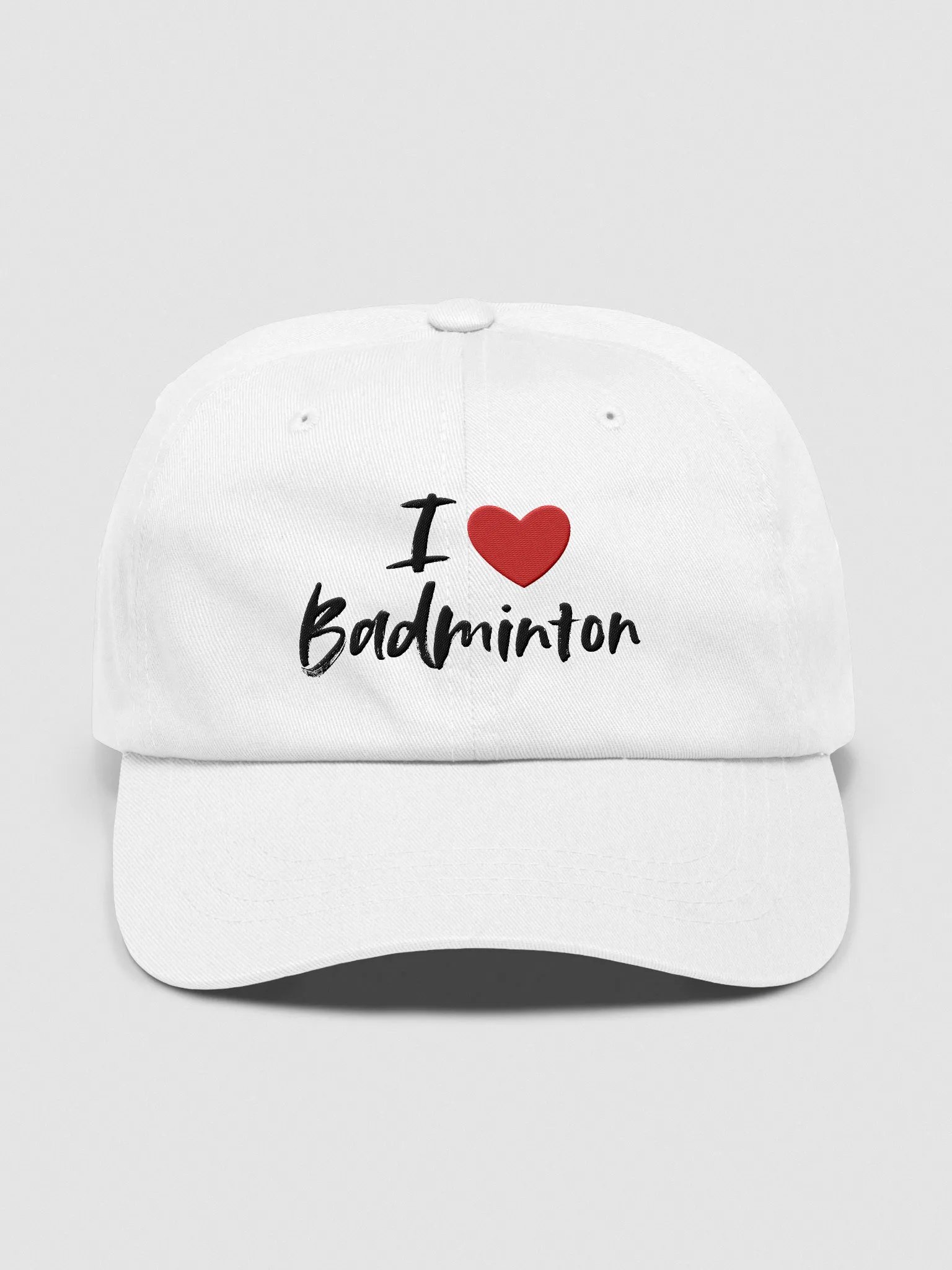 I ❤️ Badminton Dad Hat – Embroidered Cap for Players, Coaches & Badminton Fans product image (1)