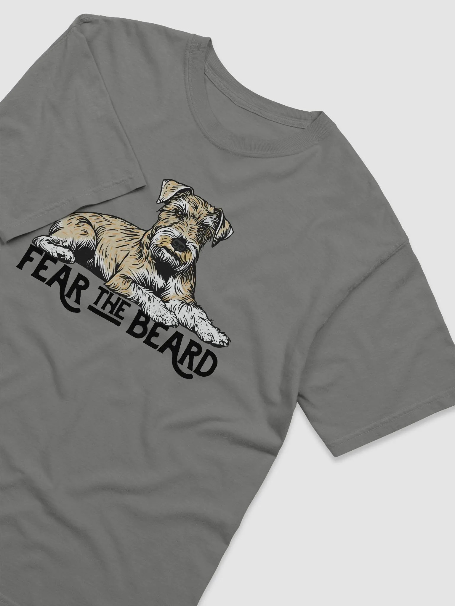 Fear the Beard T-Shirt of a Schnauzer(Wheaten) | Funny T-Shirt for Bearded Dog Paw-rents product image (25)