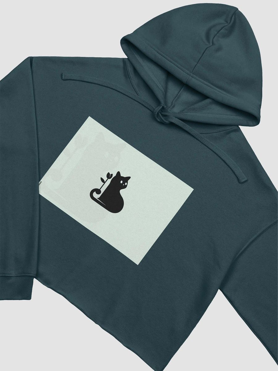 Artistically Cat Silhouette Crop Hoodie product image (24)