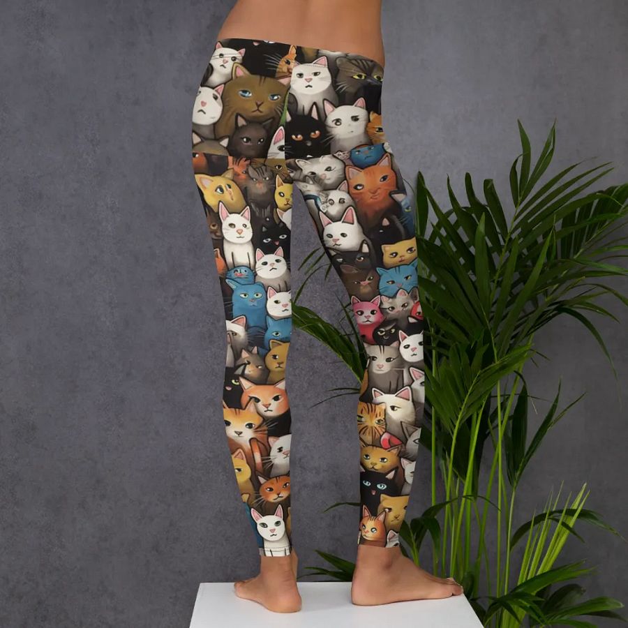 Leggings for Women – Cute Kittens Print for Adorable & Comfortable Style product image (6)