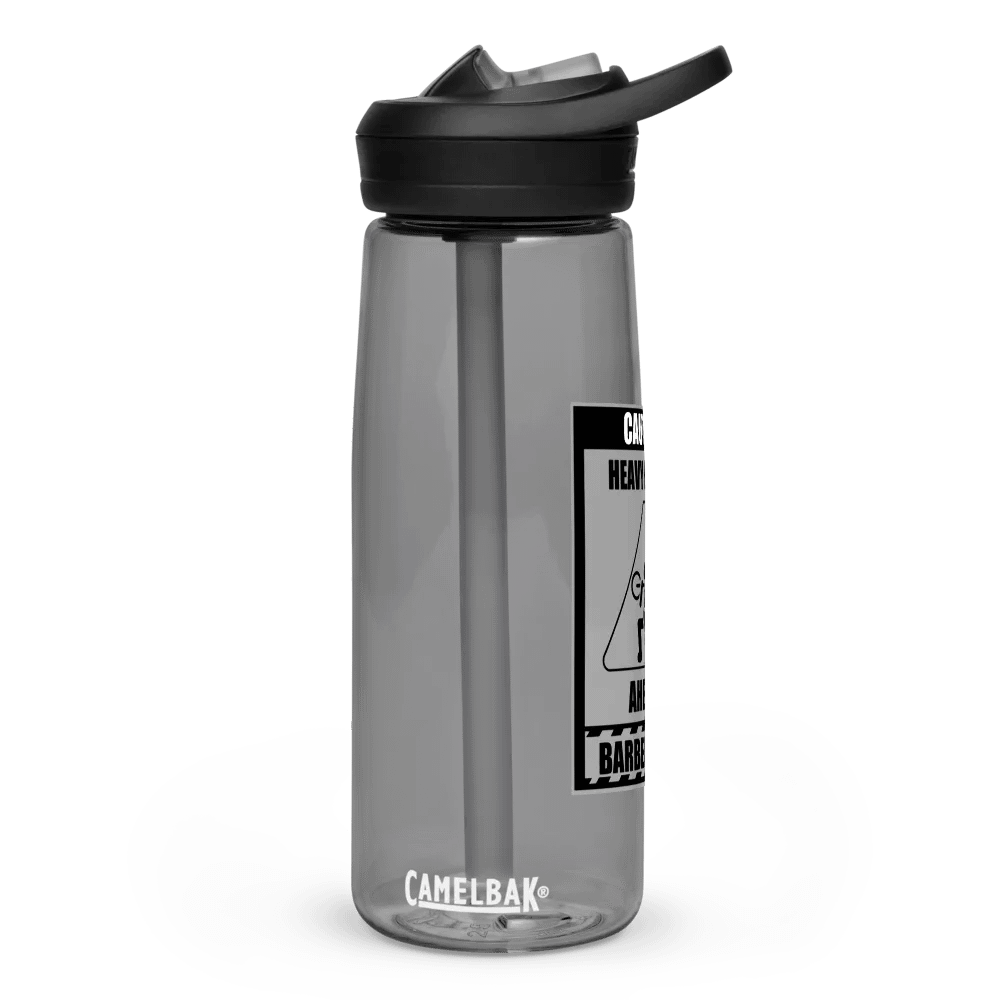 Caution Heavy Lifter Ahead-Barbell Zone: Sports Water Bottle product image (2)