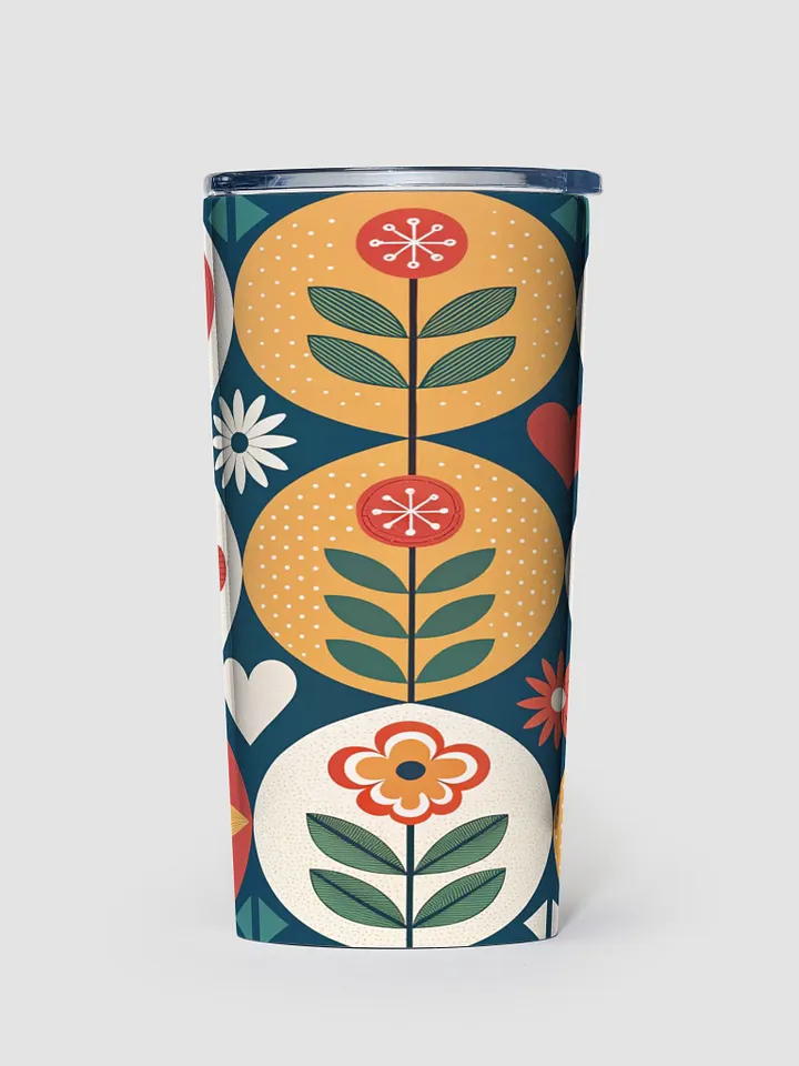 Whimsical Hearts and Flowers Stainless Steel Tumbler product image (1)