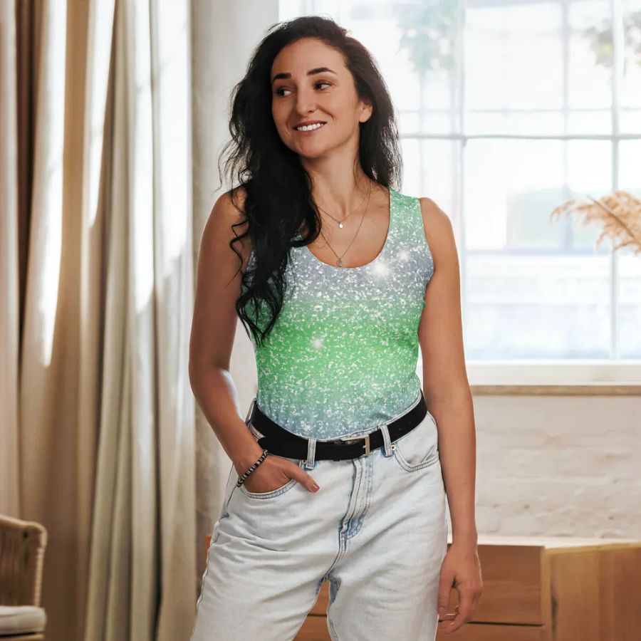Glitter Unicorn Texture Design Tank Top (3) product image (8)