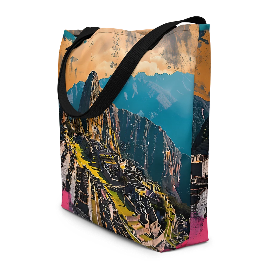 Tote Bag: Ancient Machu Picchu Artistic Travel Adventure Abstract Art Design product image (4)