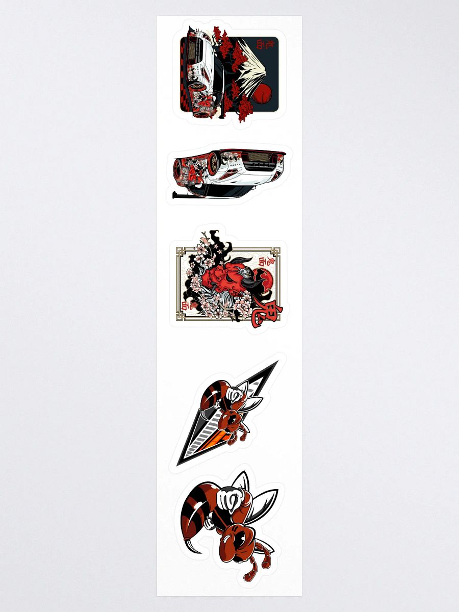 Sticker Strip 15" x 3.75" Oni & Angry Bee product image (3)