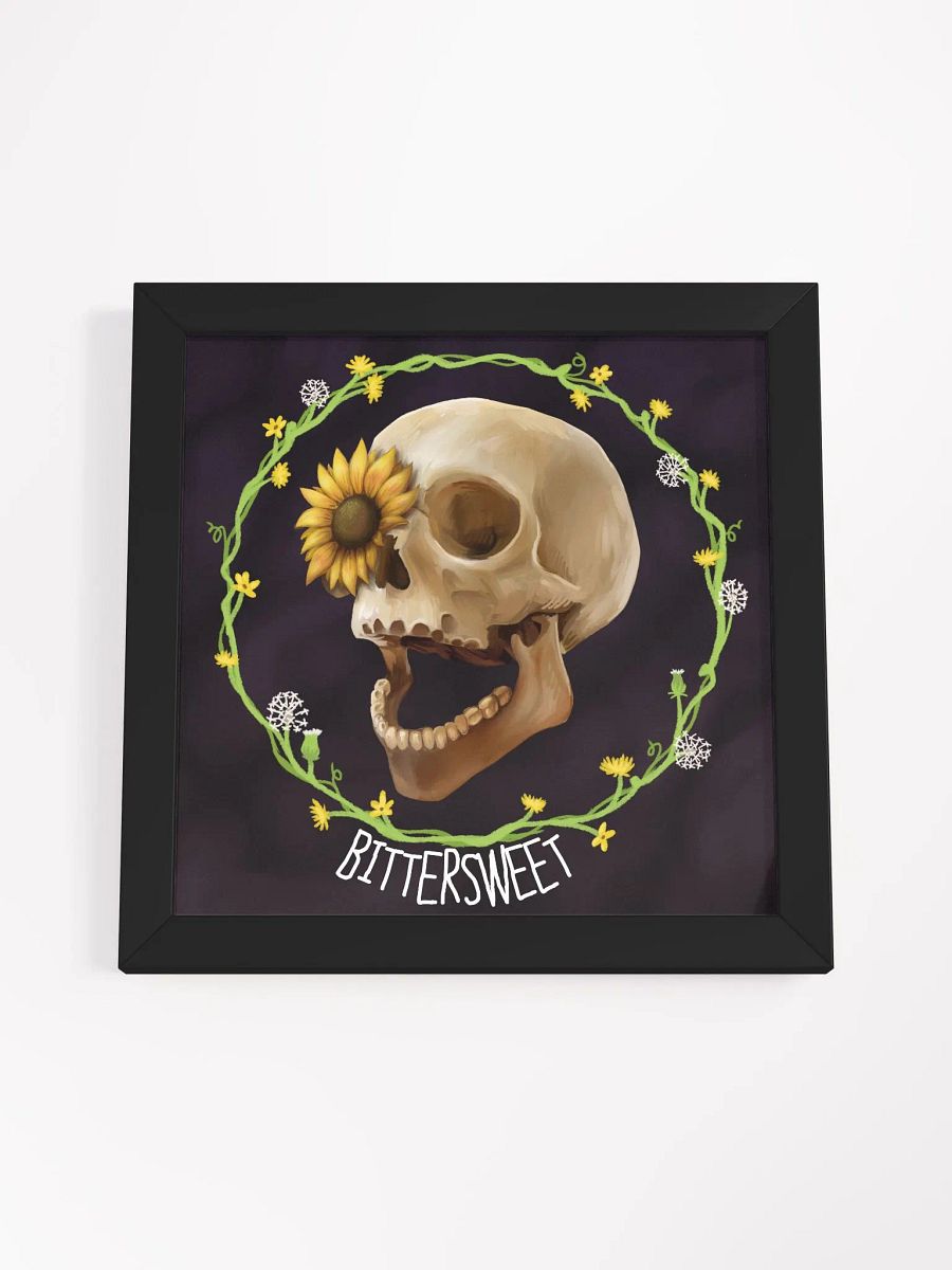 Bittersweet Skull & Sunflower Framed Poster product image (16)