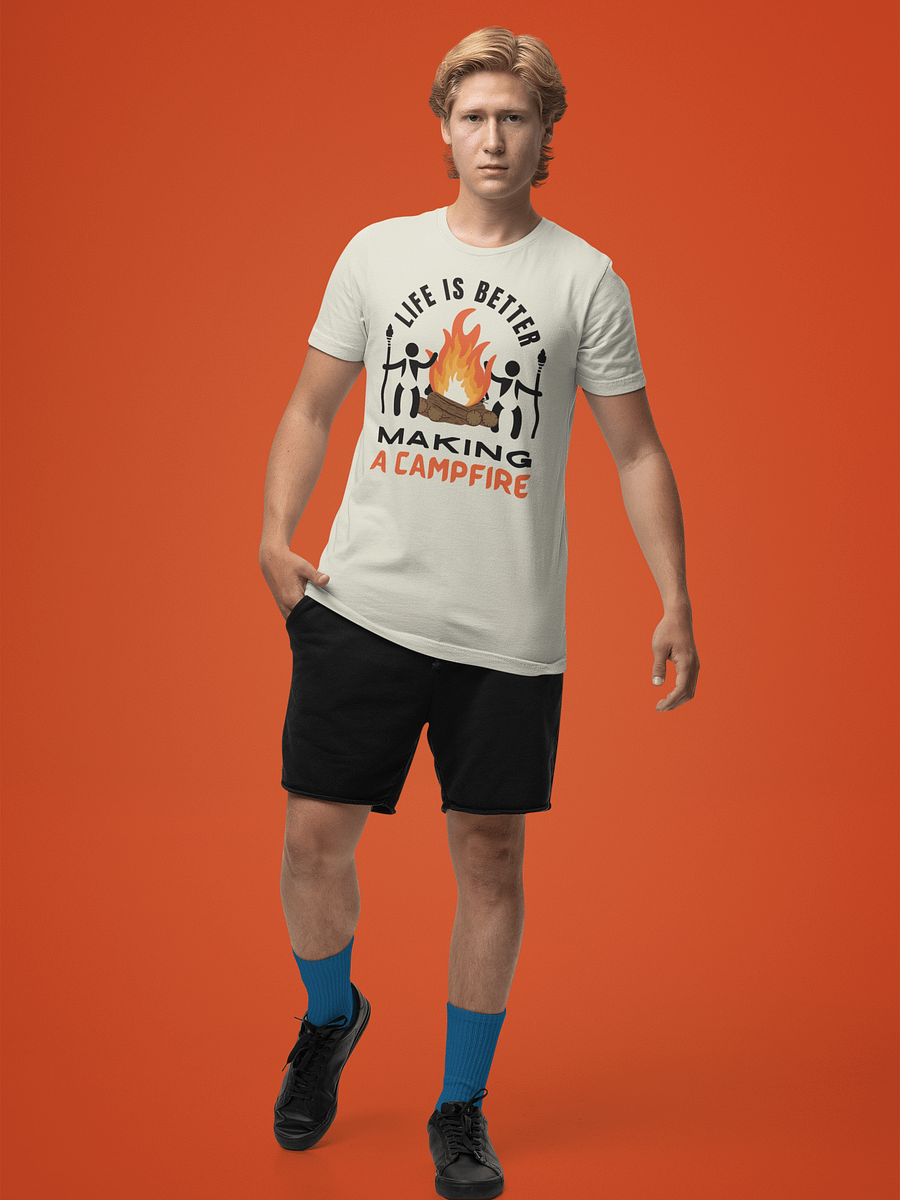 Life Is Better Making A Campfire T-Shirt ( Side -Daisy Bright- ) product image (4)