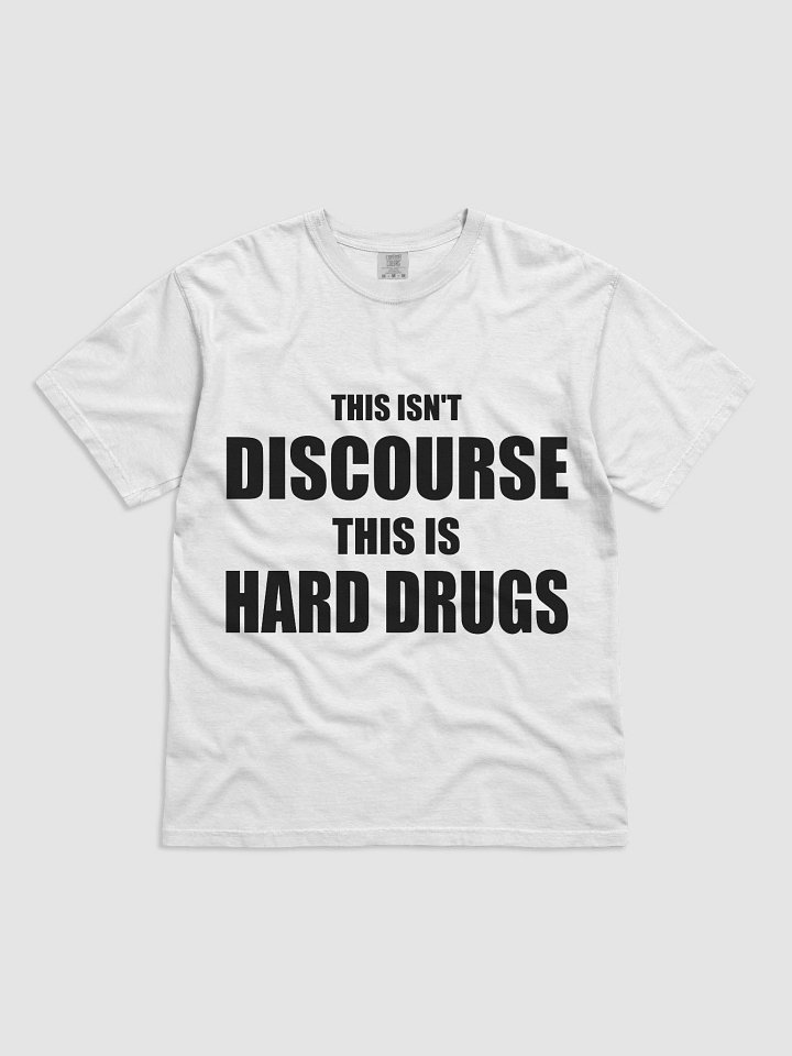 THIS ISN'T DISCOURSE WHITE TEE product image (1)