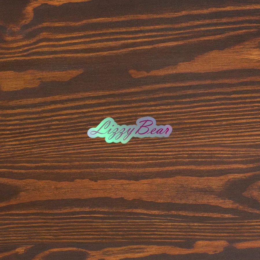 LizzyBear Name Holographic Sticker product image (11)