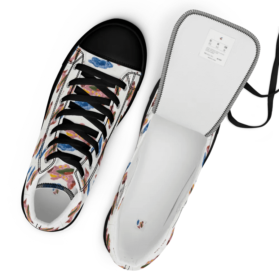 Kid Airplane (Men's High Top Canvas Shoes) product image (8)