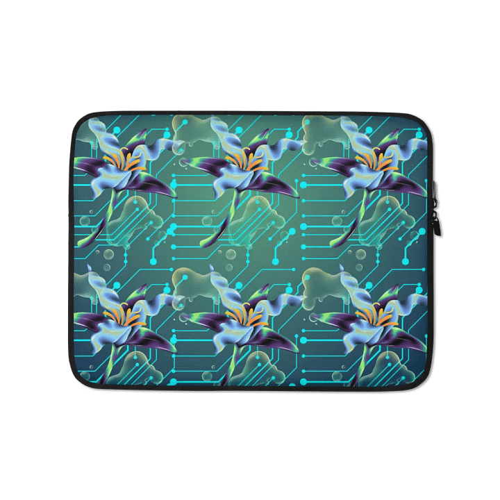 Meta magic teal design laptop cover for the techi men and ladies product image (1)