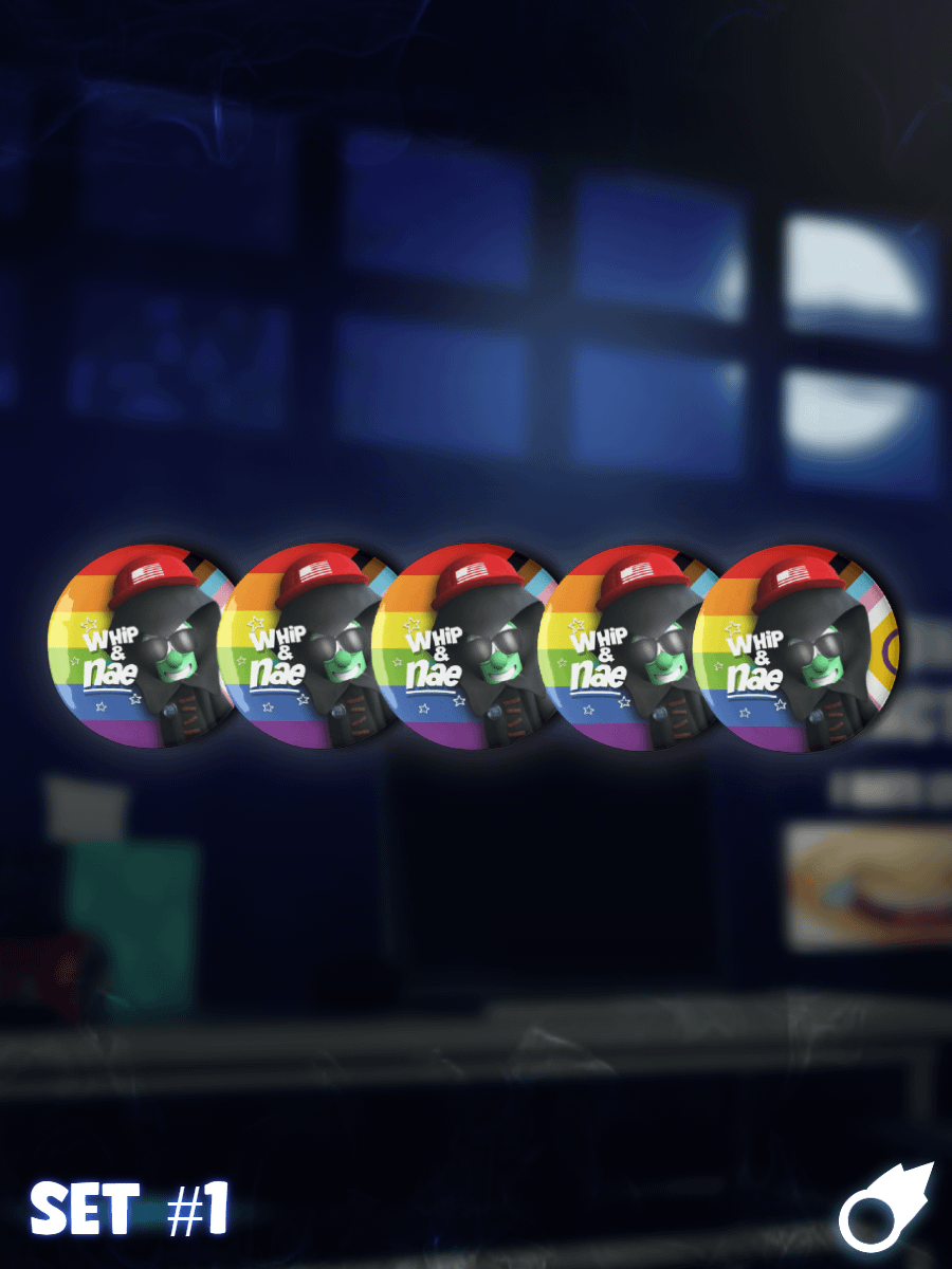 'Patriotic' Whip & Nae Pins [Set #1] product image (1)