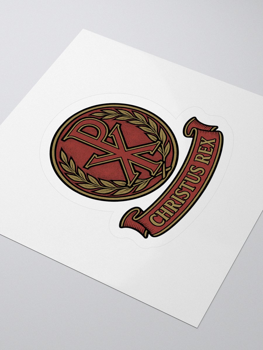 Chi-Rho sticker red product image (3)