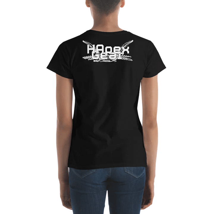 Women's Middleweight T-Shirt - White HApex Gear Black Logo product image (2)