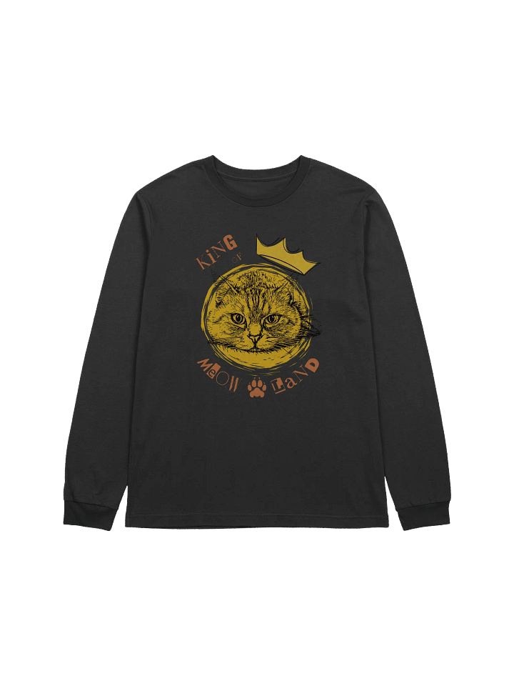 King of Meowland Cat Lover Long Sleeve T-Shirt product image (1)