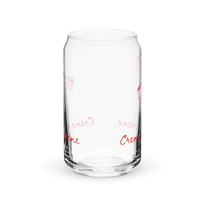 Creme De La Creme Girly Print Glass Can Cup With Or Without Lid product image (6)