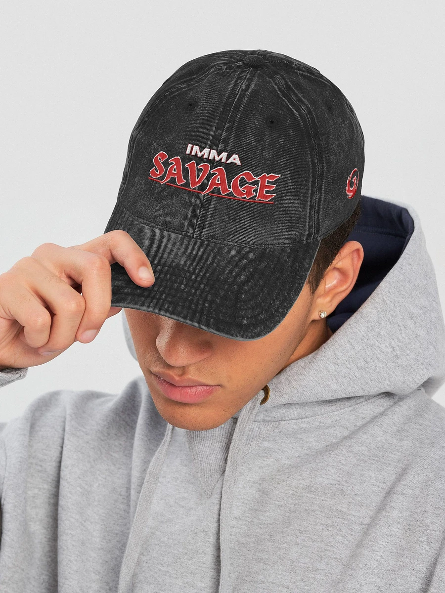 Imma Savage Demin Dad Hat product image (21)