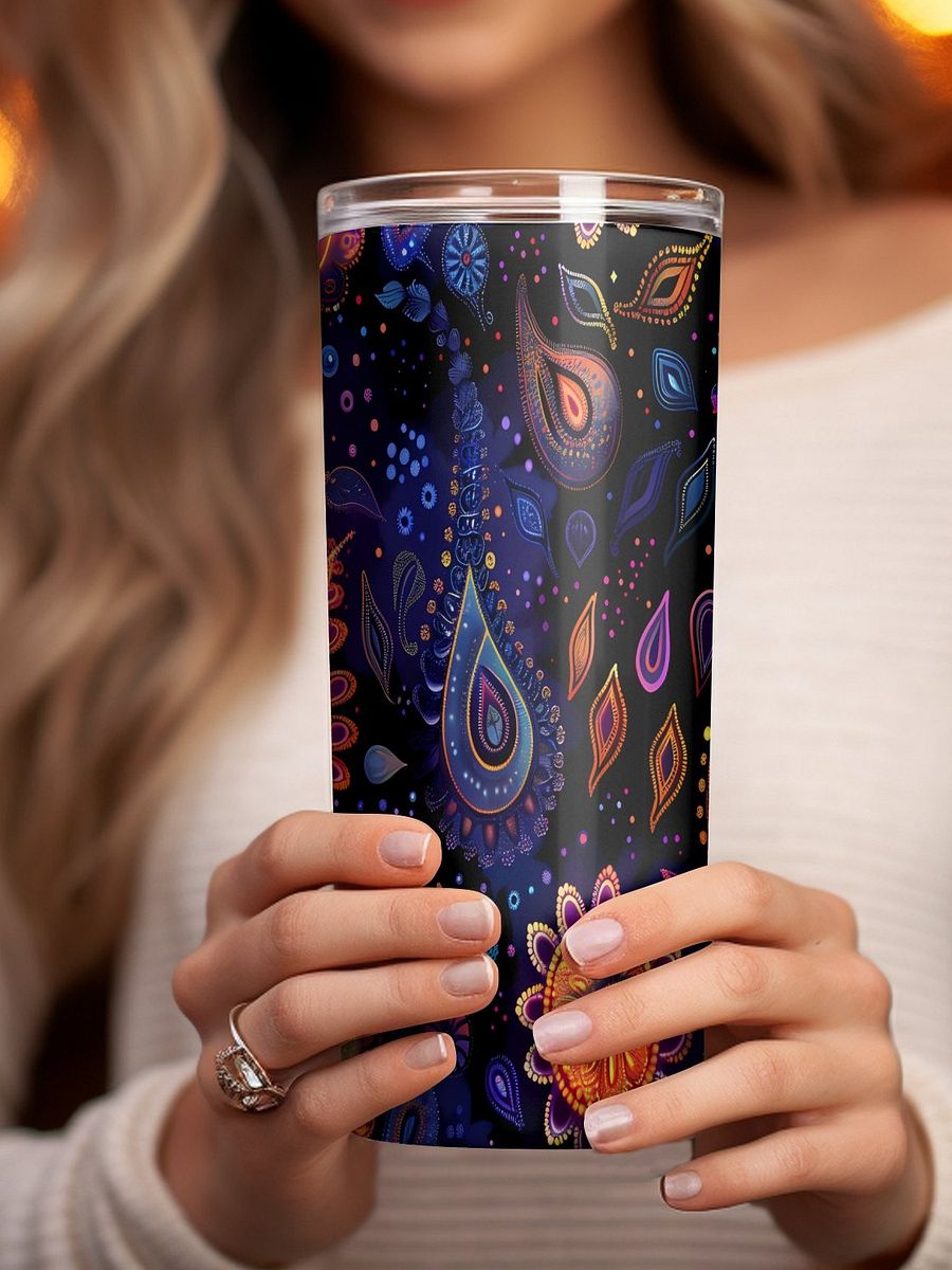 Vibrant Paisley Stainless Steel Tumbler product image (1)